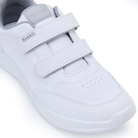 Zapatilla Escolar Casual ALEX-056 Blanco Rabbit Cuero